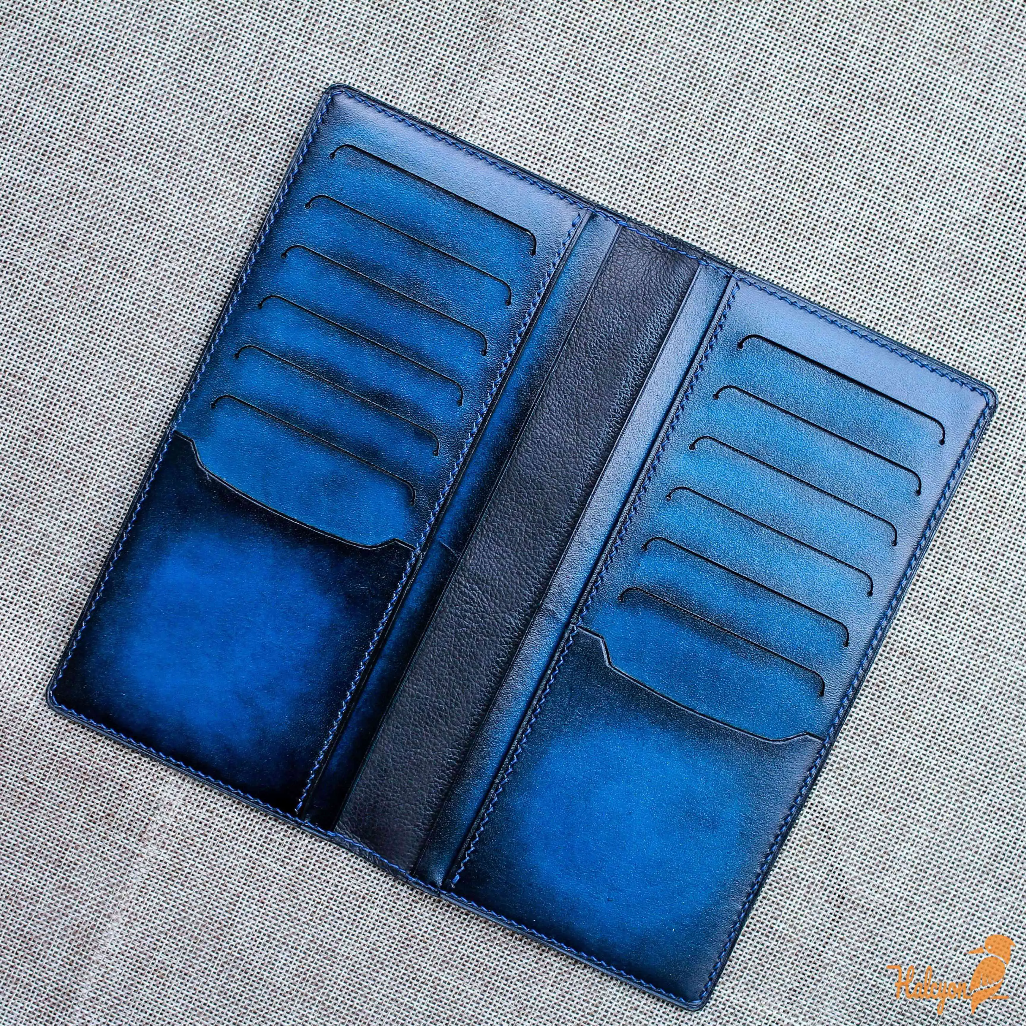 Leather long wallet
