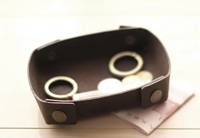 LEATHER Women PERSONALIZED Valet Tray HANDMADE GIFT CUSTOM Wallet Tray