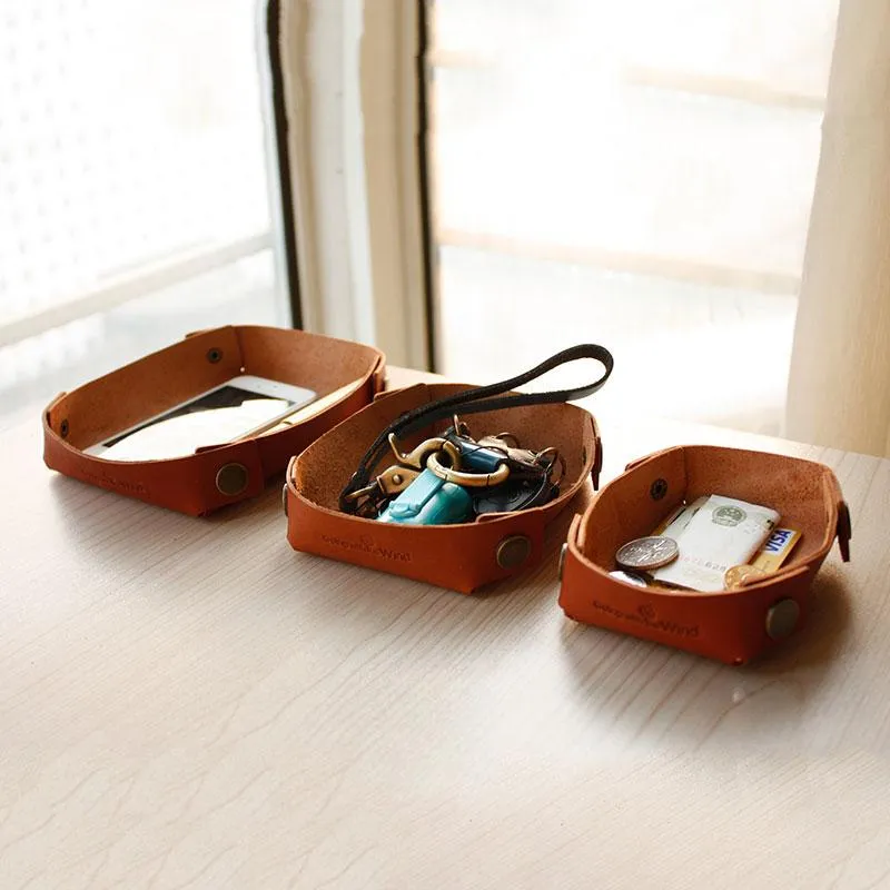 LEATHER Women PERSONALIZED Valet Tray HANDMADE GIFT CUSTOM Wallet Tray