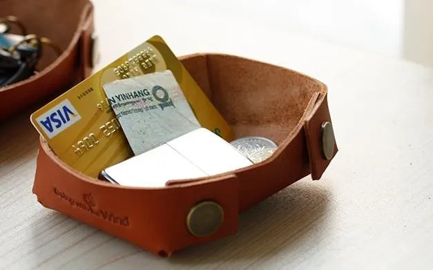 LEATHER Women PERSONALIZED Valet Tray HANDMADE GIFT CUSTOM Wallet Tray