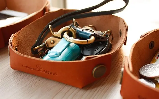 LEATHER Women PERSONALIZED Valet Tray HANDMADE GIFT CUSTOM Wallet Tray