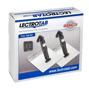 Lectrotab 12V 9" x 12" Trim Tab Package with LED Auto Retract