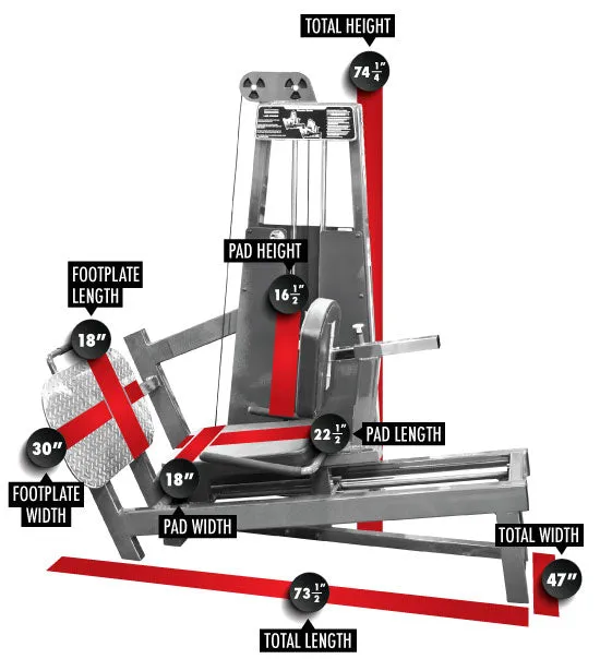 LEGEND FITNESS SEATED LEG PRESS - 931