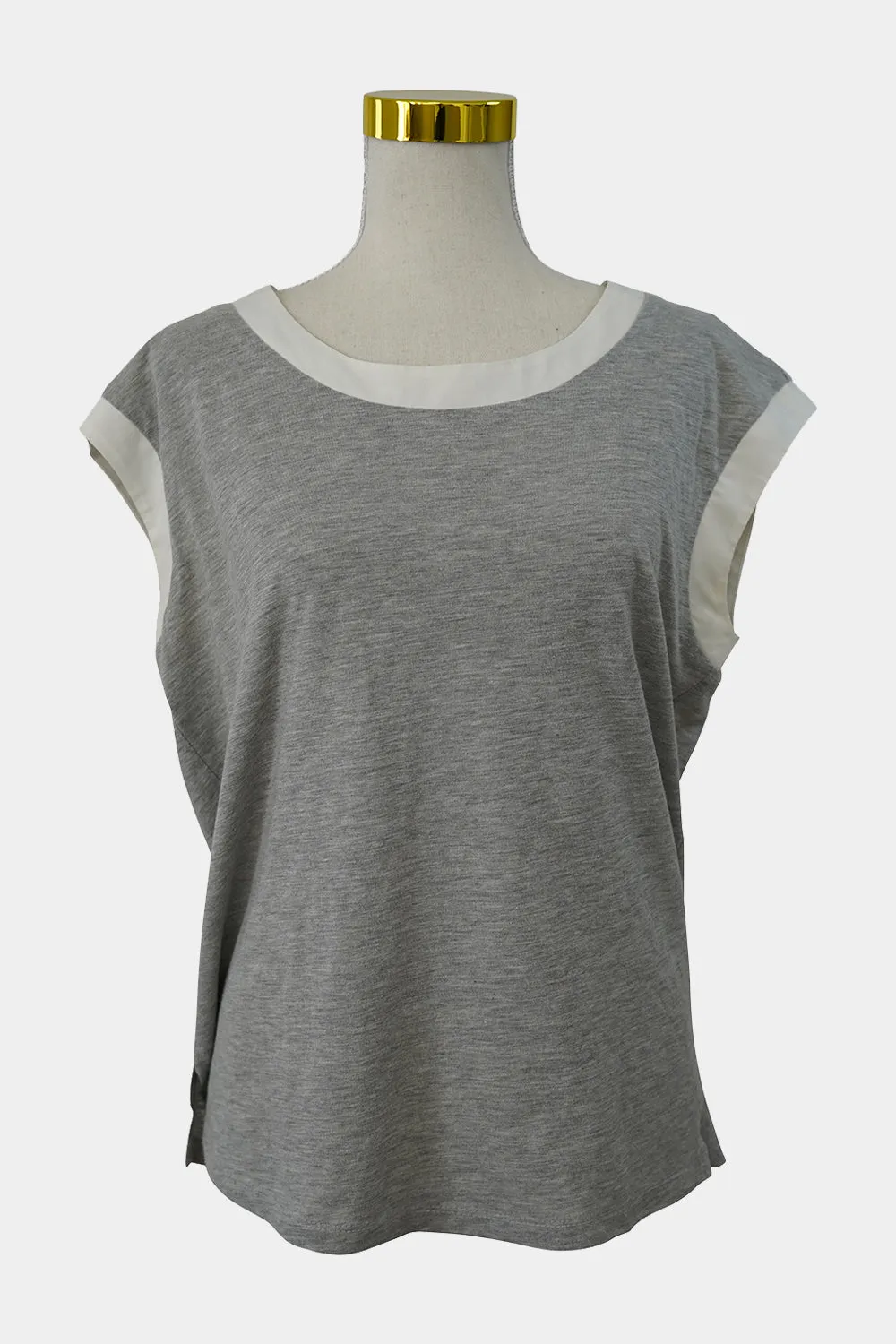 LEONI Grey Contrast Trim Tank