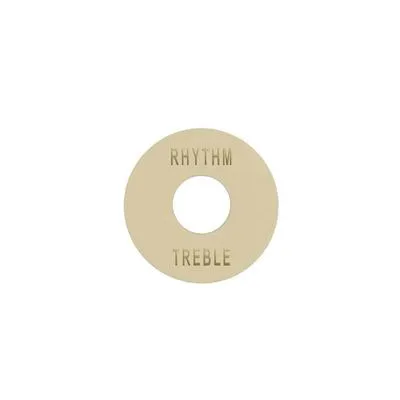 Les Paul/SG Ivory Toggle Poker Chip Switch Plate, w/Gold Imprint