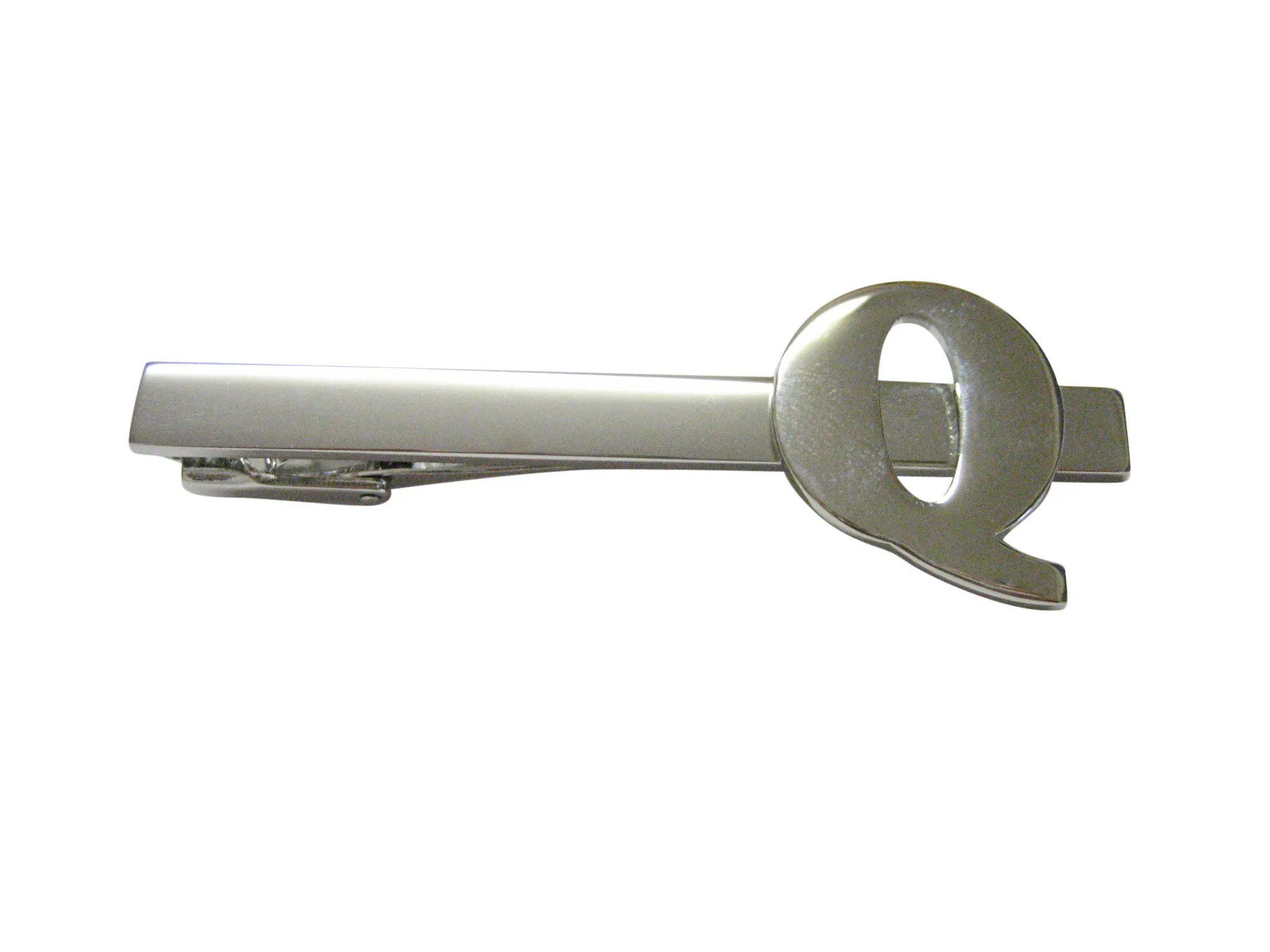 Letter Q Monogram Square Tie Clip