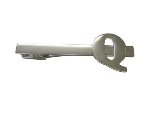 Letter Q Monogram Square Tie Clip