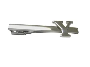 Letter Y Monogram Square Tie Clip