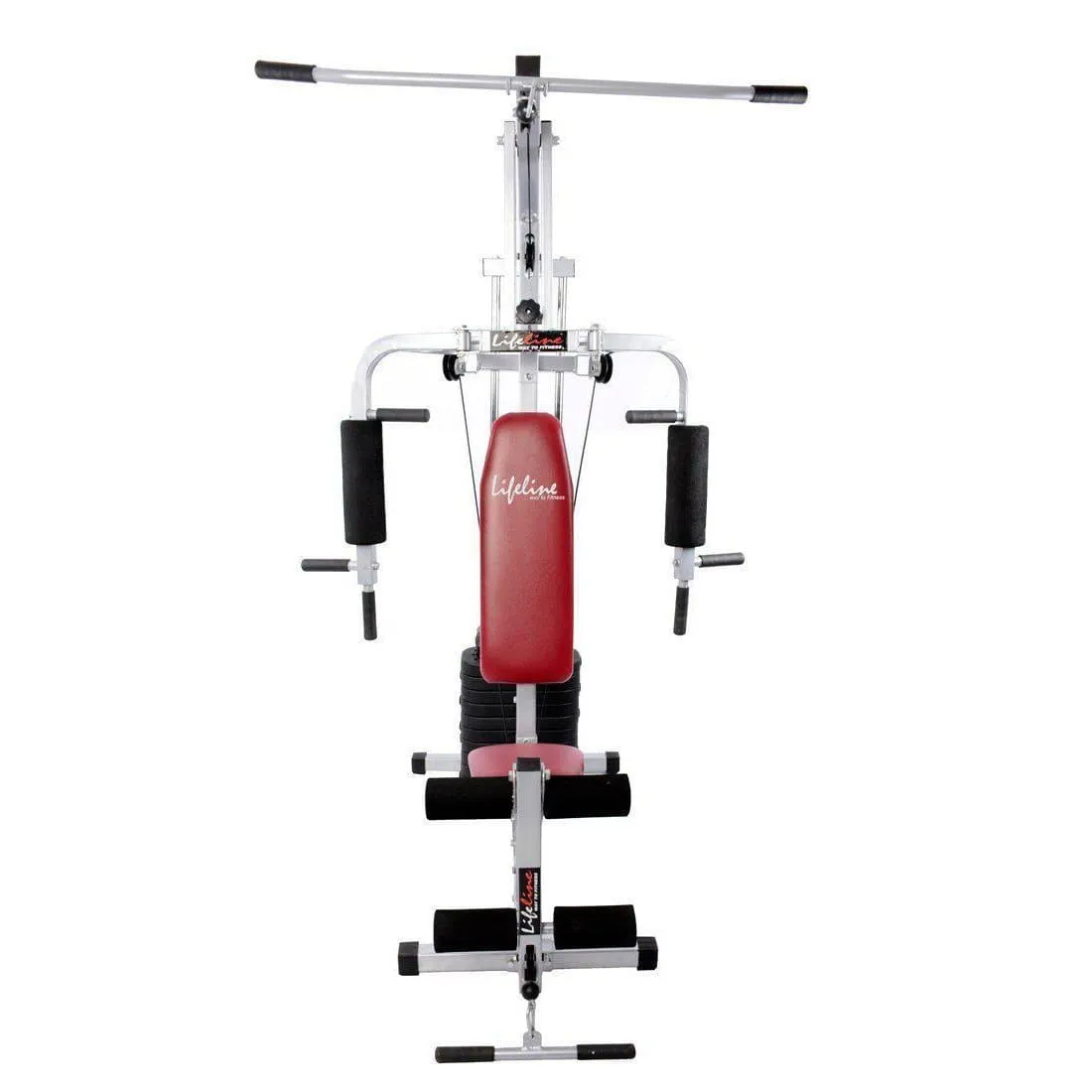 Lifeline Home Gym Set 002 Bonus with Weider Premium whey Protein 2.3kg (Chocolate Nougat) || Available on EMI