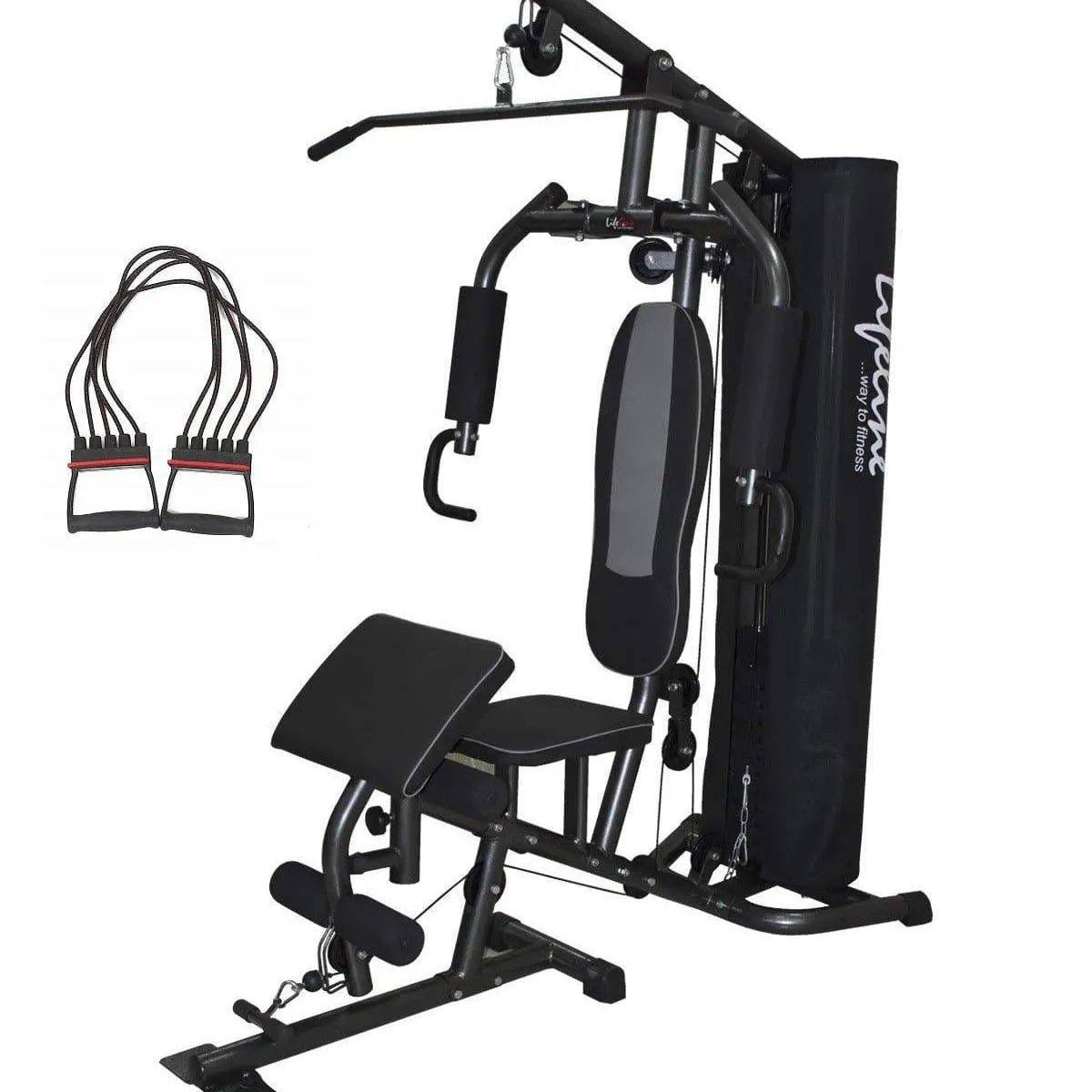Lifeline Home Gym Set Deluxe 005 For Workout At Home Bundles With Chest Expander || Available on EMI