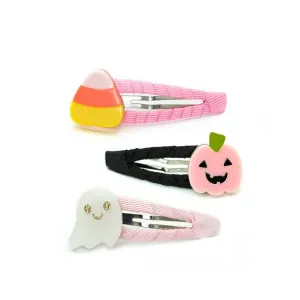 Lilies & Roses Ghost Pumpkin Candy Corn Snap Clip Set