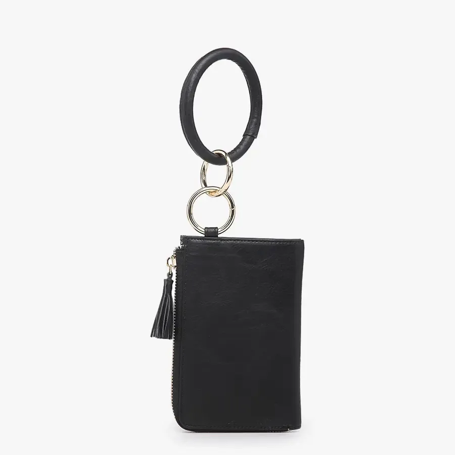 Liv Black Bangle Wristlet Wallet