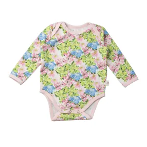 Long Sleeve Bodysuit with Solid Trim