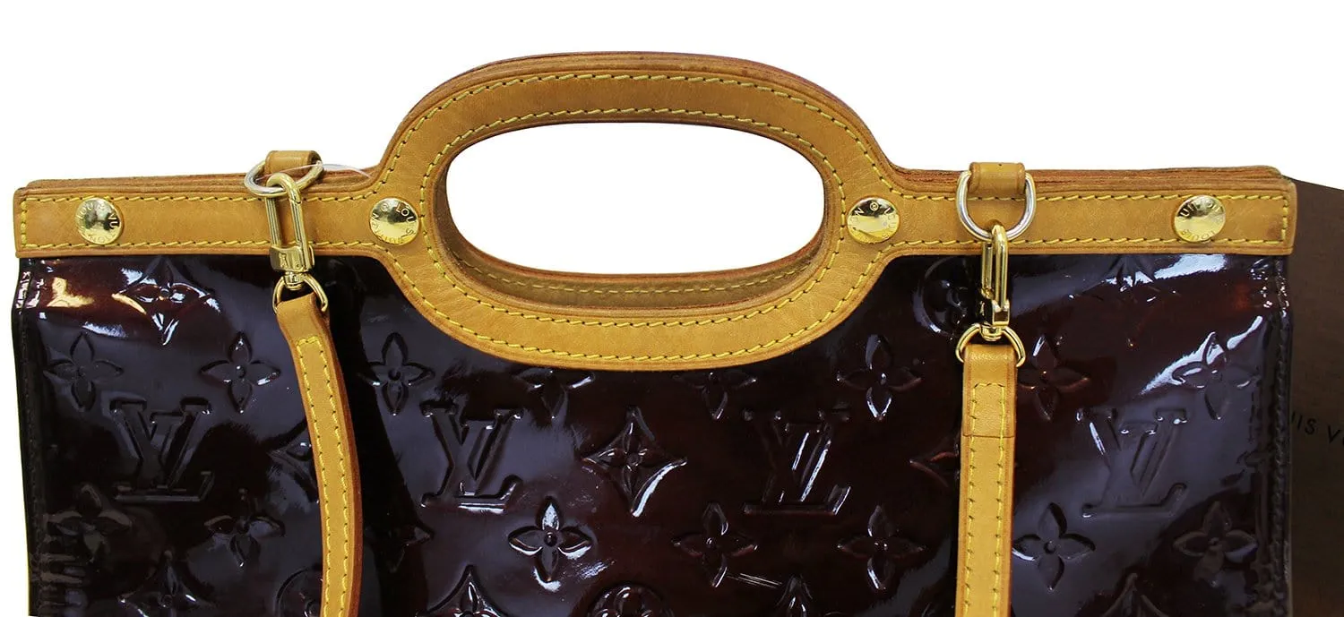 LOUIS VUITTON Amarante Vernis Roxbury Drive Bag