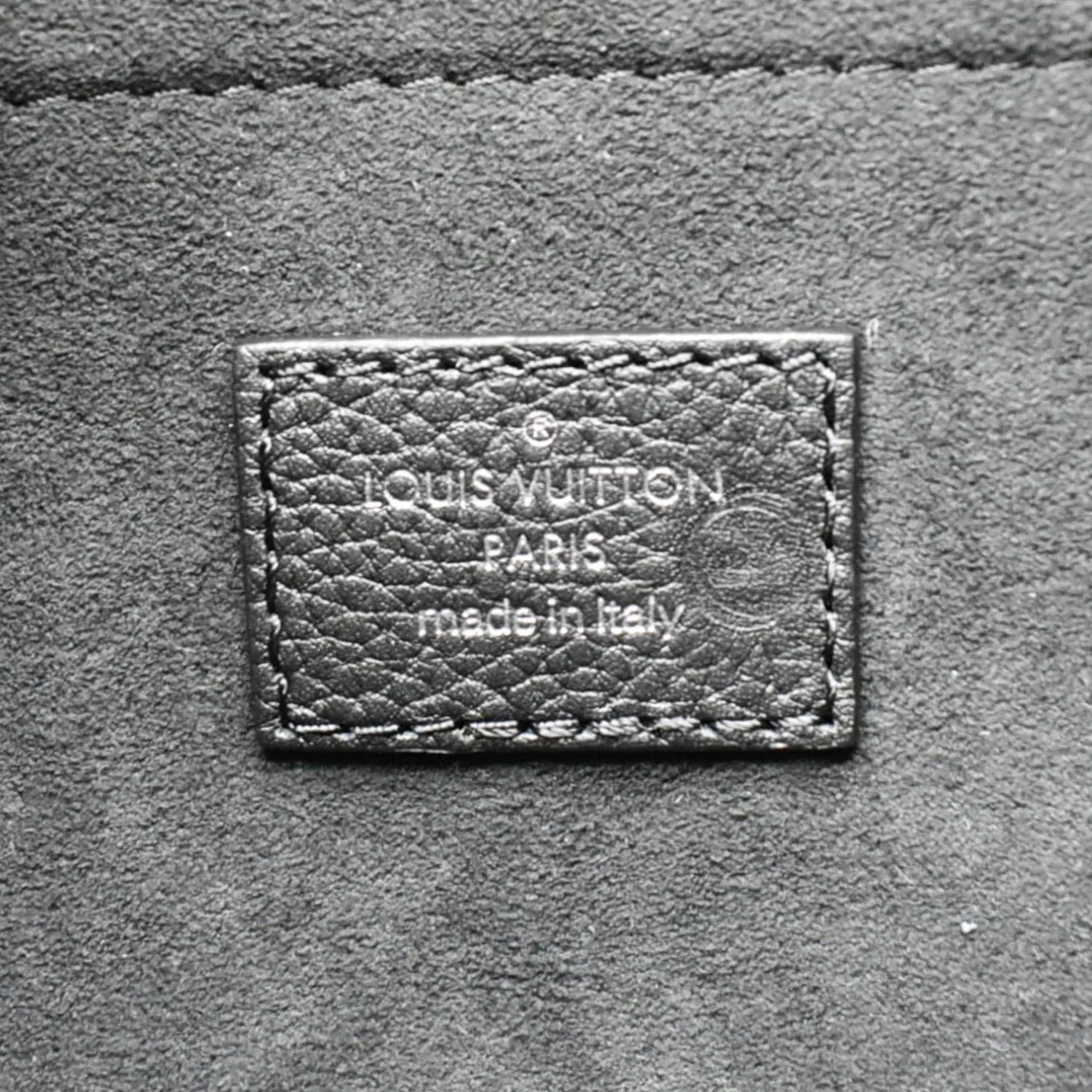 LOUIS VUITTON Baia MM Perforated Mahina Leather Shoulder Bag Black