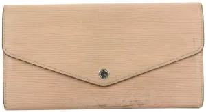 Louis Vuitton Blush Pink Epi Leather Sarah Long Flap Wallet 18lvs18