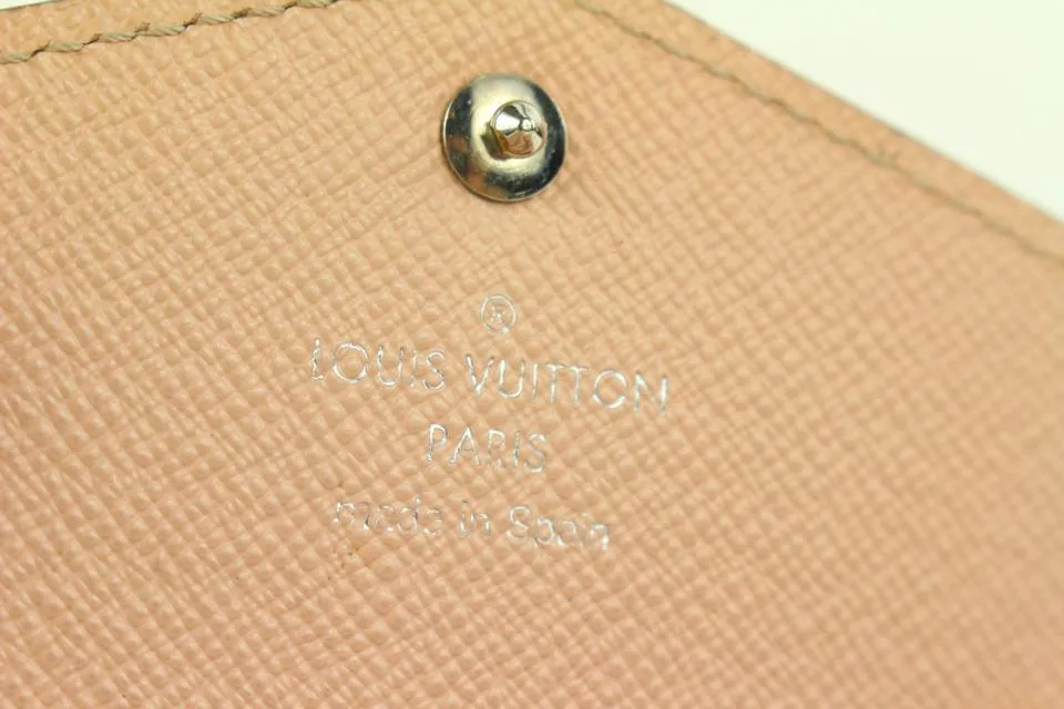 Louis Vuitton Blush Pink Epi Leather Sarah Long Flap Wallet 18lvs18