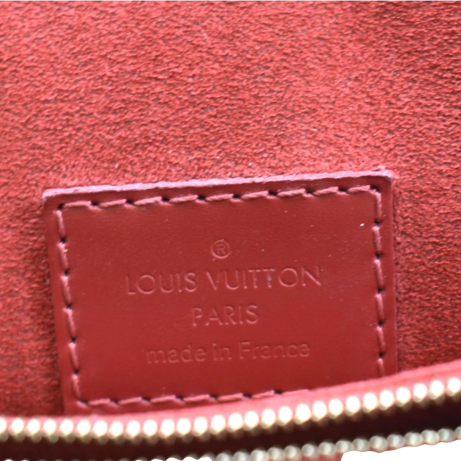 LOUIS VUITTON Caissa Chain Damier Ebene Clutch Shoulder Bag Brown