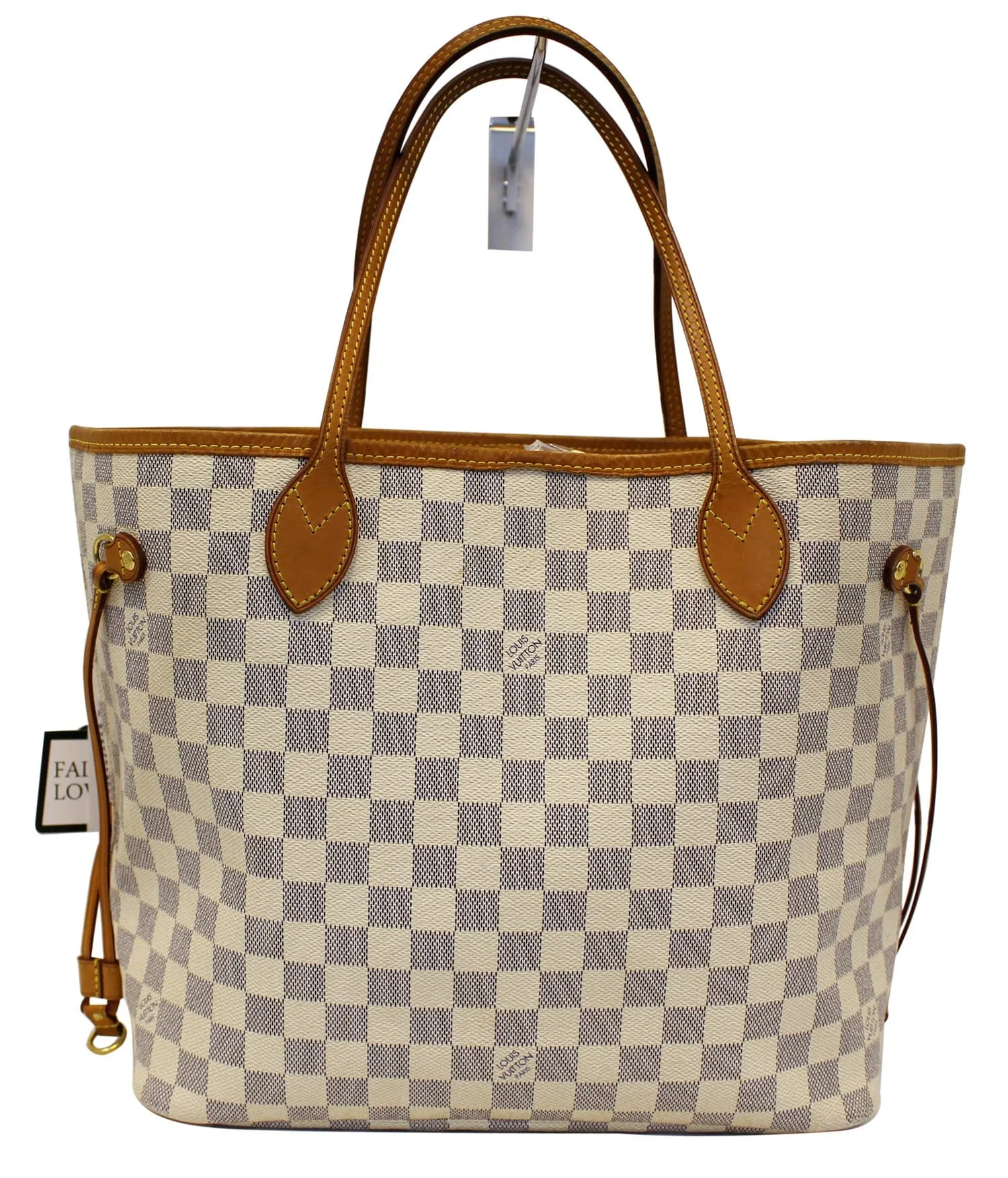 LOUIS VUITTON Damier Azur Neverfull MM Tote Bag