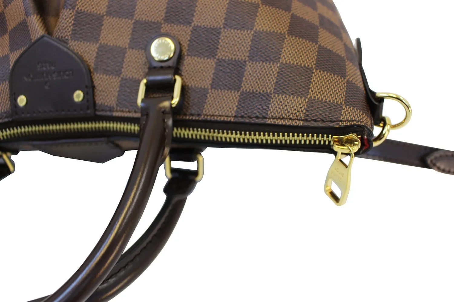 LOUIS VUITTON Damier Ebene Siena MM Shoulder Handbag