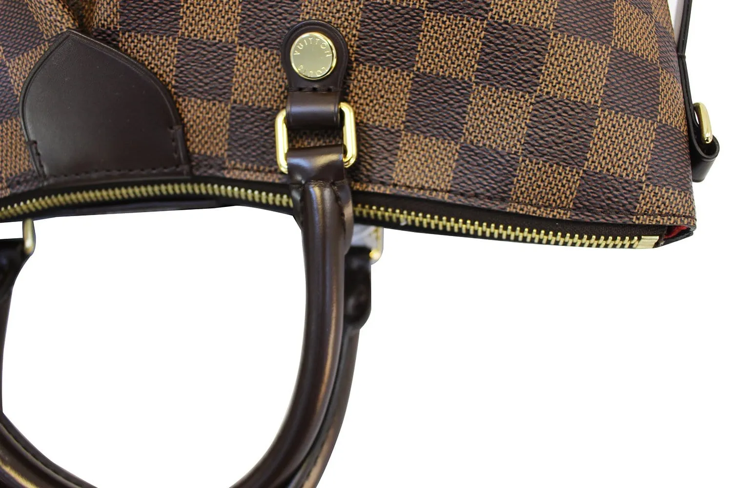 LOUIS VUITTON Damier Ebene Siena MM Shoulder Handbag