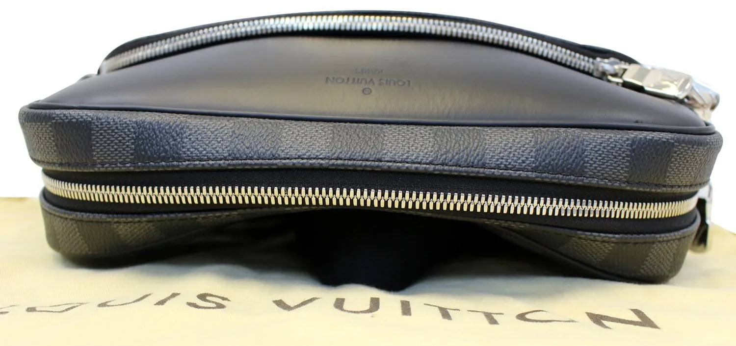 LOUIS VUITTON Damier Graphite Dayton Reporter PM Shoulder Bag
