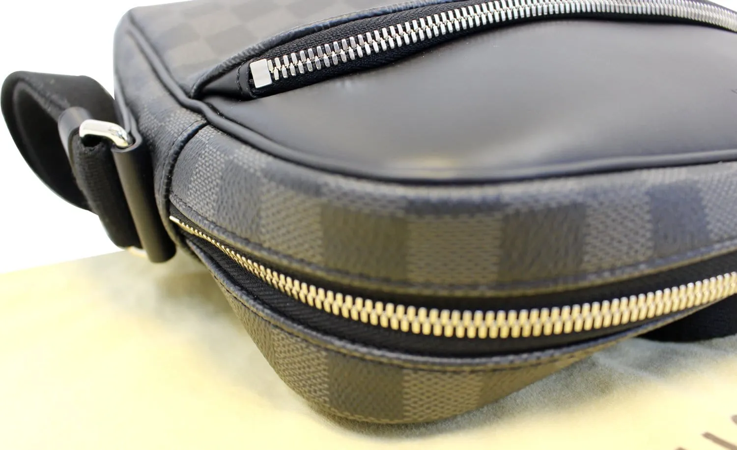 LOUIS VUITTON Damier Graphite Dayton Reporter PM Shoulder Bag
