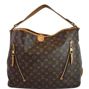 LOUIS VUITTON Delightful GM Monogram Canvas Shoulder Bag Brown