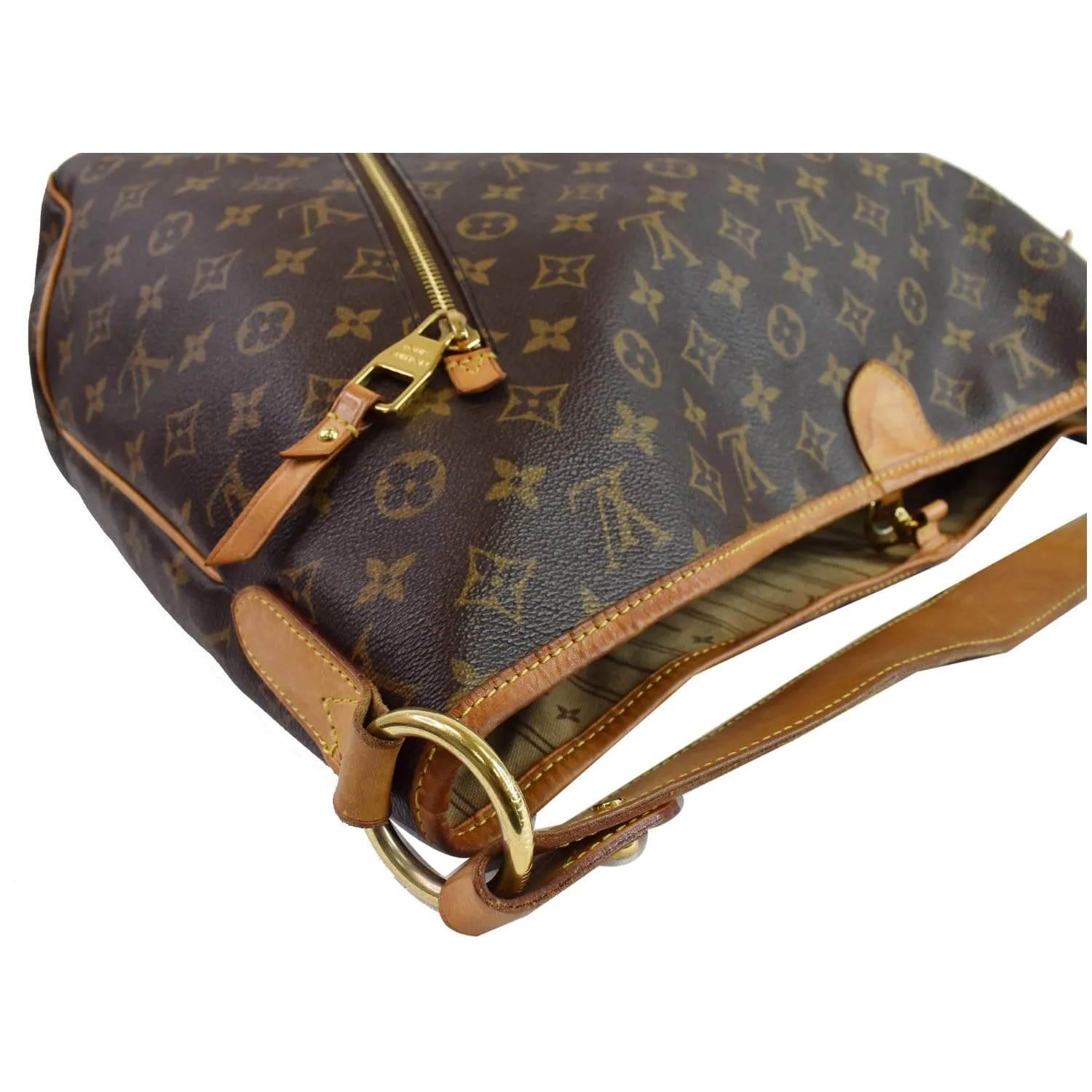 LOUIS VUITTON Delightful GM Monogram Canvas Shoulder Bag Brown