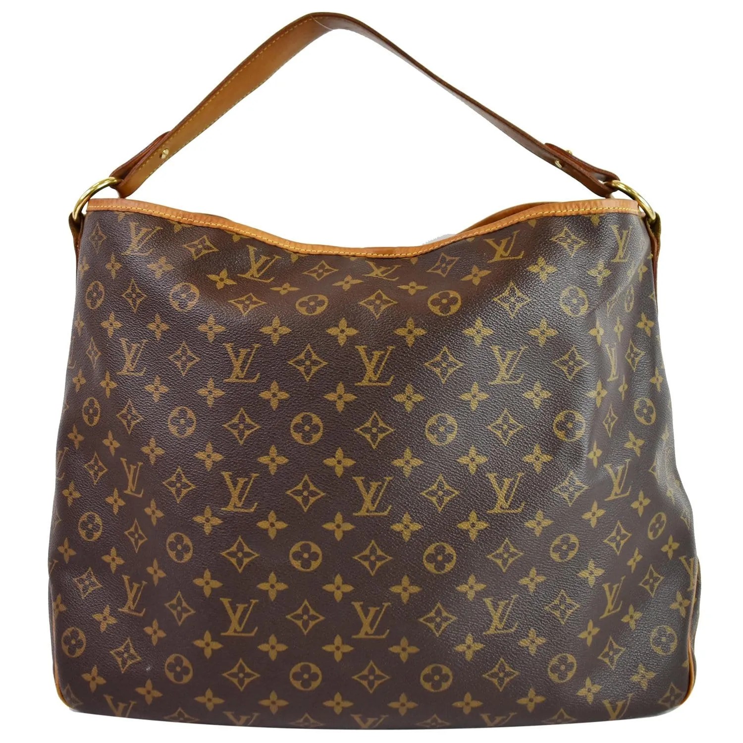 LOUIS VUITTON Delightful GM Monogram Canvas Shoulder Bag Brown