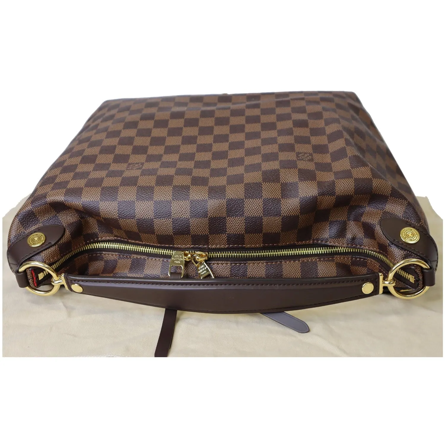 LOUIS VUITTON Duomo Hobo Damier Ebene Shoulder Bag Brown