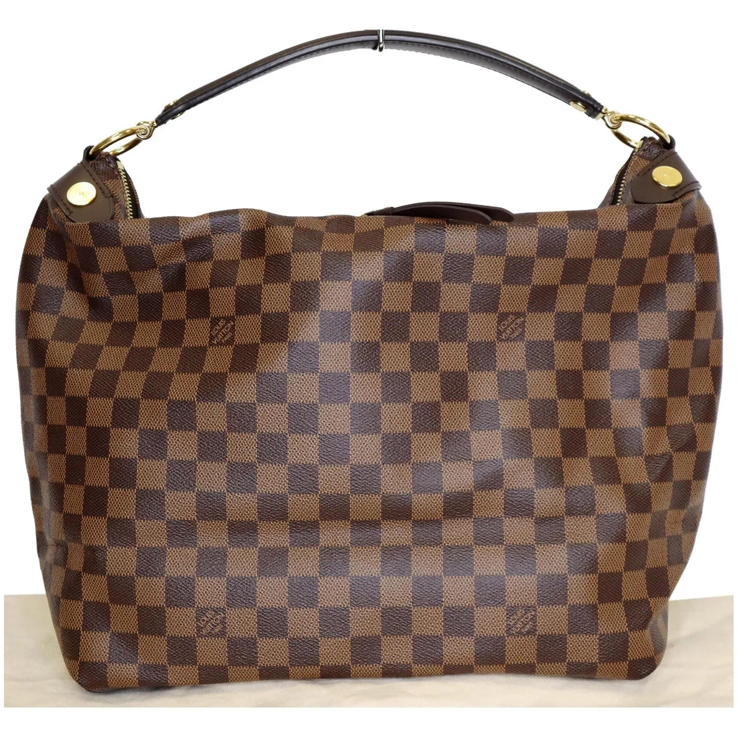 LOUIS VUITTON Duomo Hobo Damier Ebene Shoulder Bag Brown
