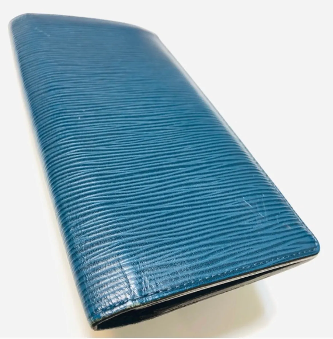 LOUIS VUITTON Epi Brazza Wallet Toledo Blue