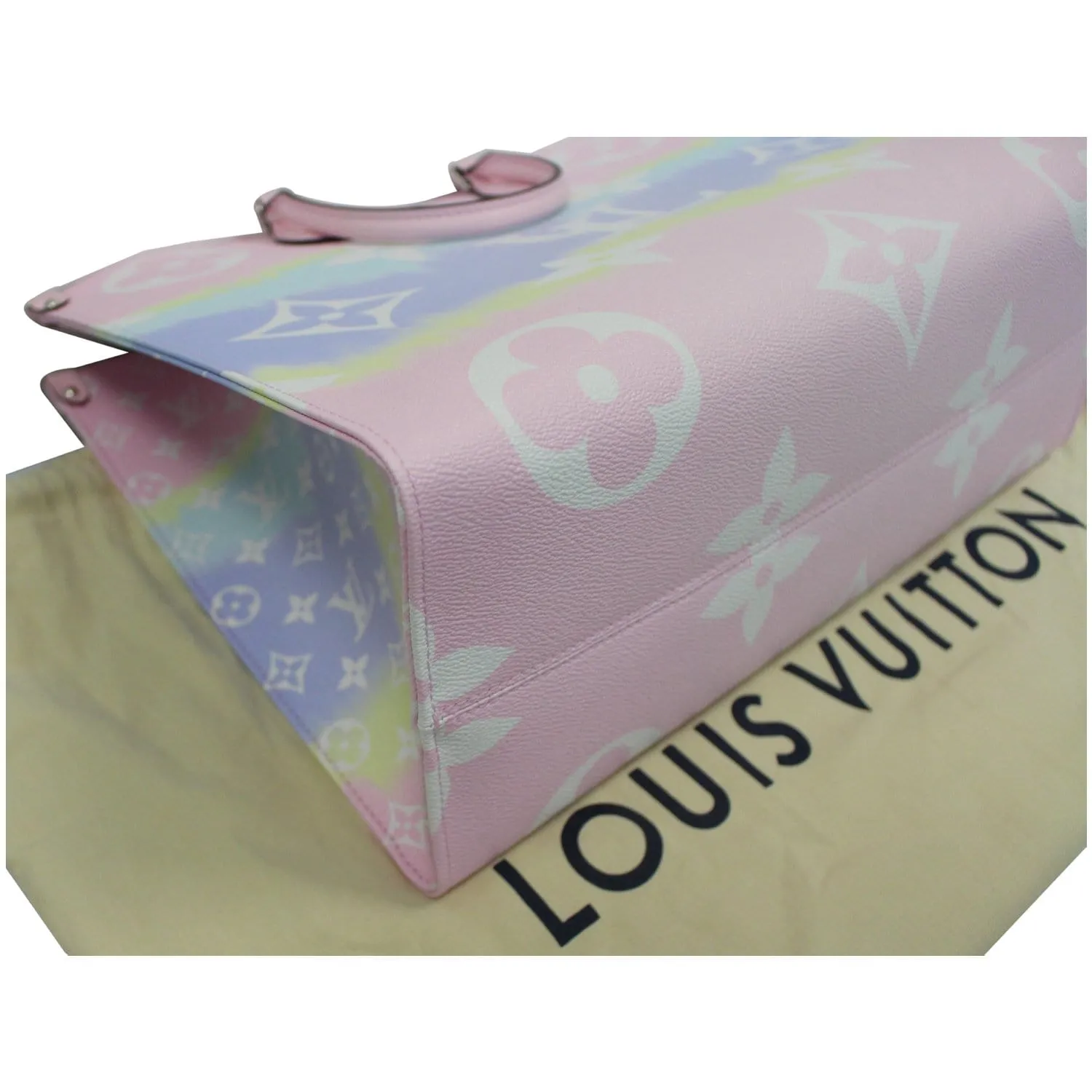 LOUIS VUITTON Escale Onthego GM Monogram Shoulder Bag Pastel