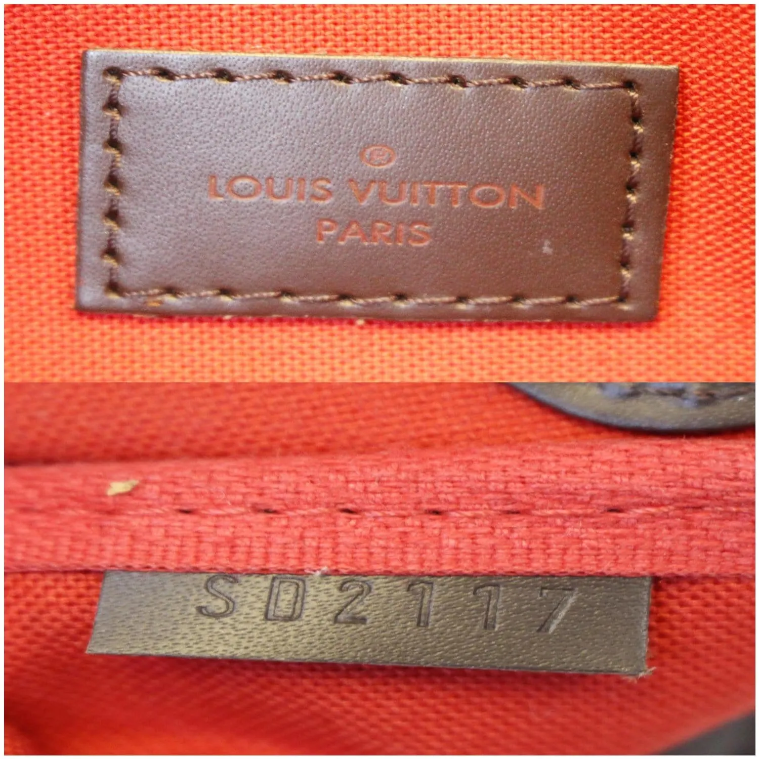 LOUIS VUITTON Favorite MM Damier Ebene Crossbody Bag Brown