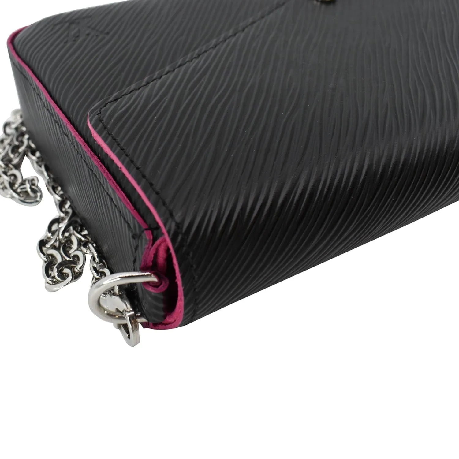 LOUIS VUITTON Felicie Pochette Epi Crossbody Bag Black