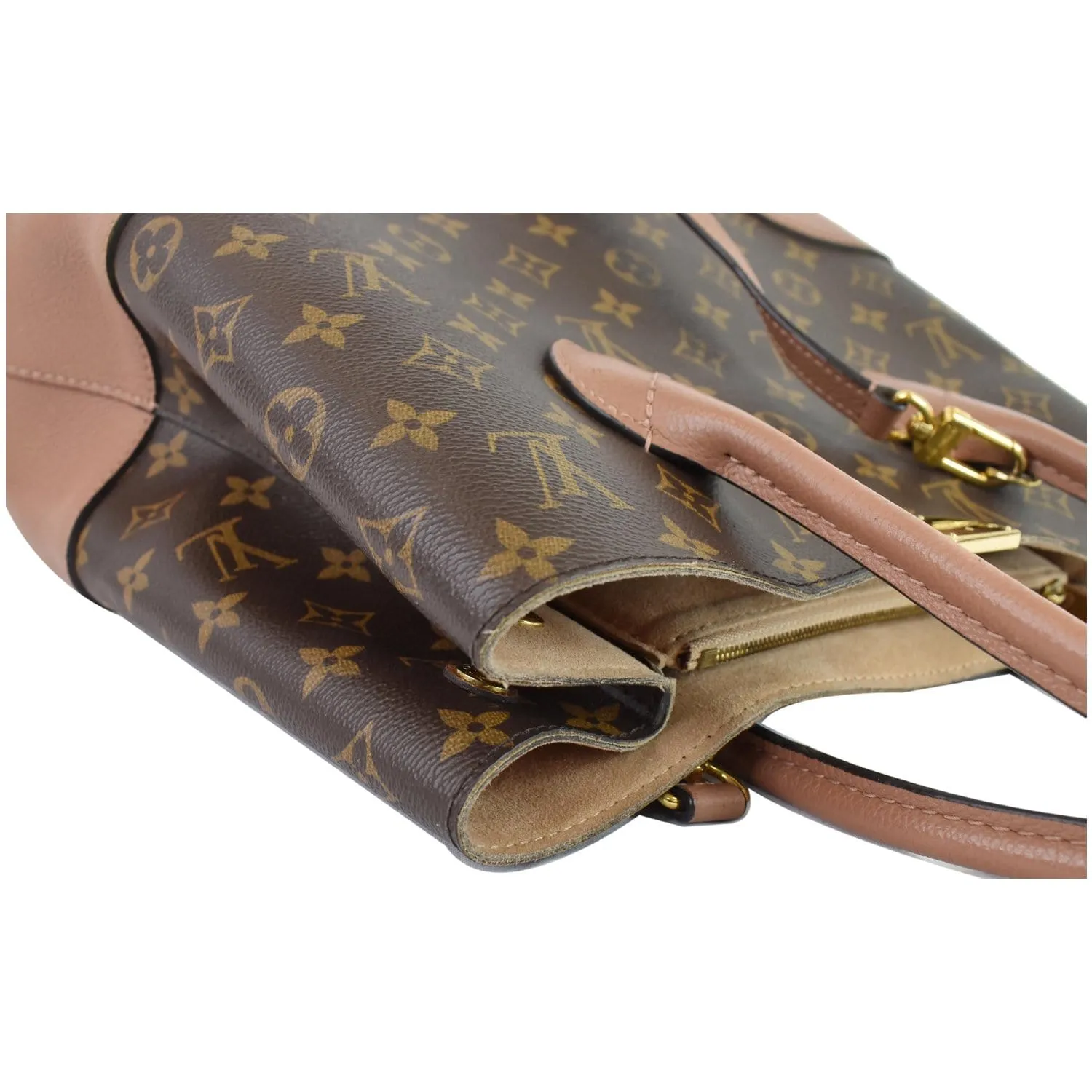 LOUIS VUITTON Flandrin Monogram Canvas Tote Shoulder Bag Brown - 15% OFF