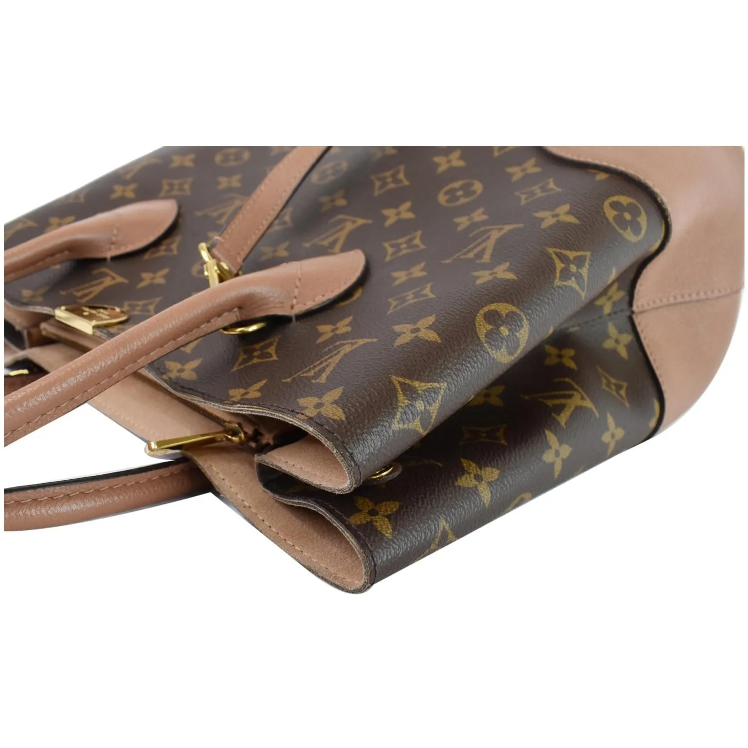 LOUIS VUITTON Flandrin Monogram Canvas Tote Shoulder Bag Brown - 15% OFF