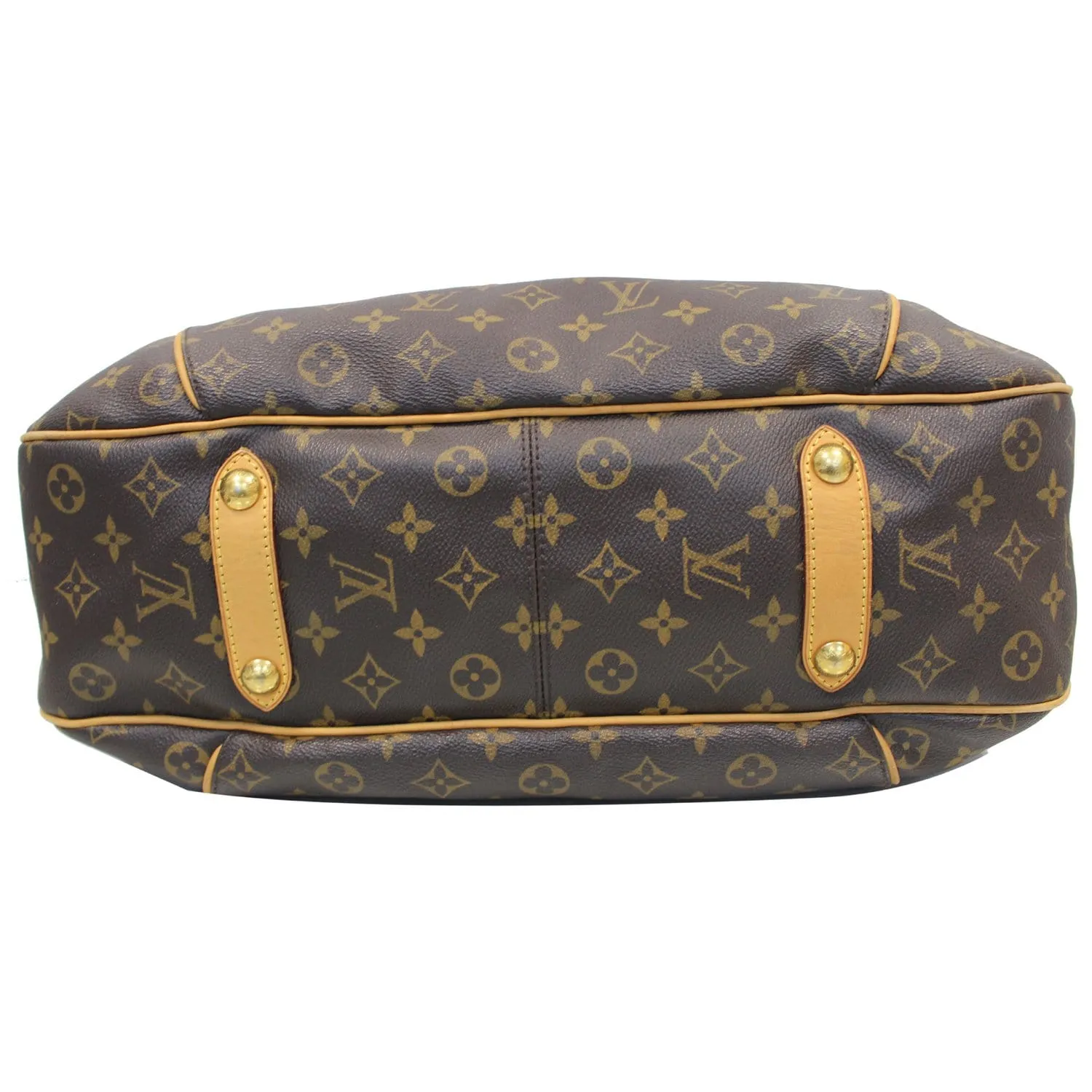 LOUIS VUITTON Galliera GM Monogram Canvas Shoulder Bag Brown