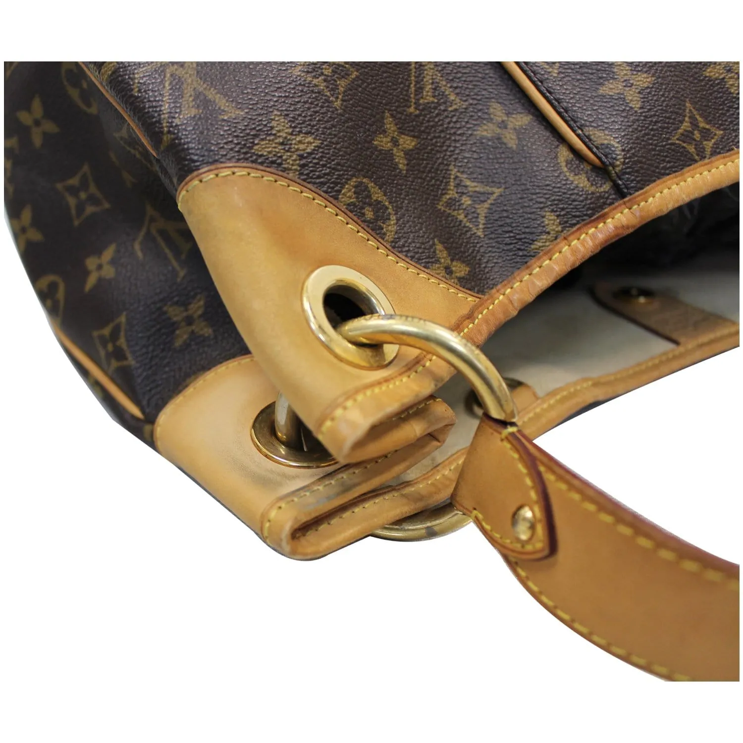 LOUIS VUITTON Galliera GM Monogram Canvas Shoulder Bag Brown