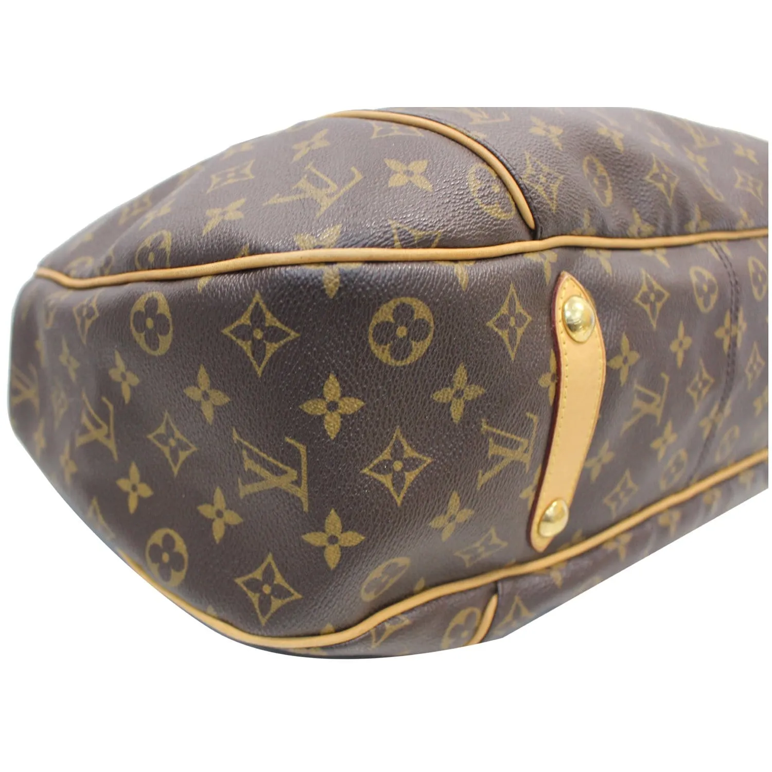 LOUIS VUITTON Galliera GM Monogram Canvas Shoulder Bag Brown
