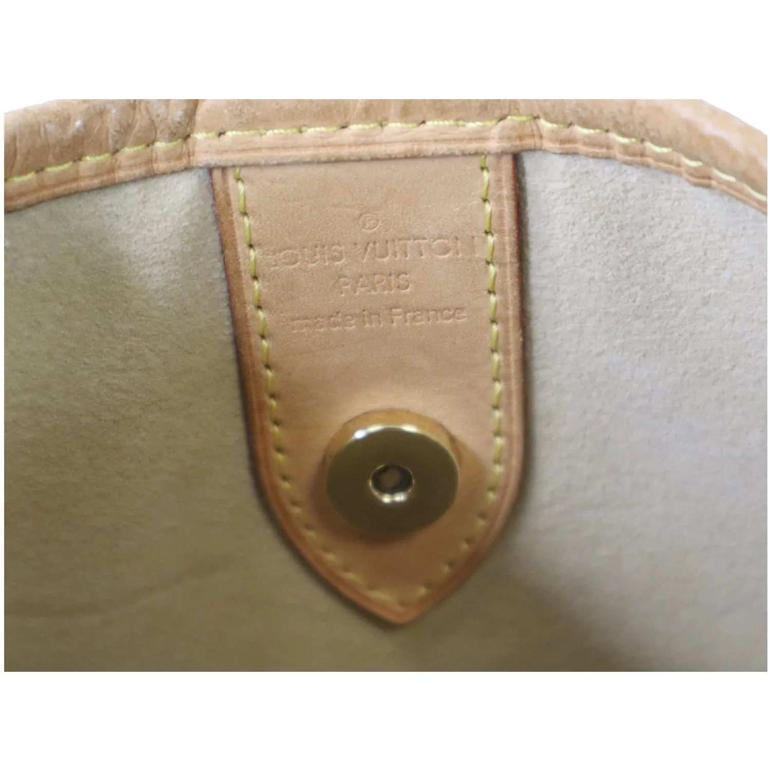 LOUIS VUITTON Galliera GM Monogram Canvas Shoulder Bag Brown