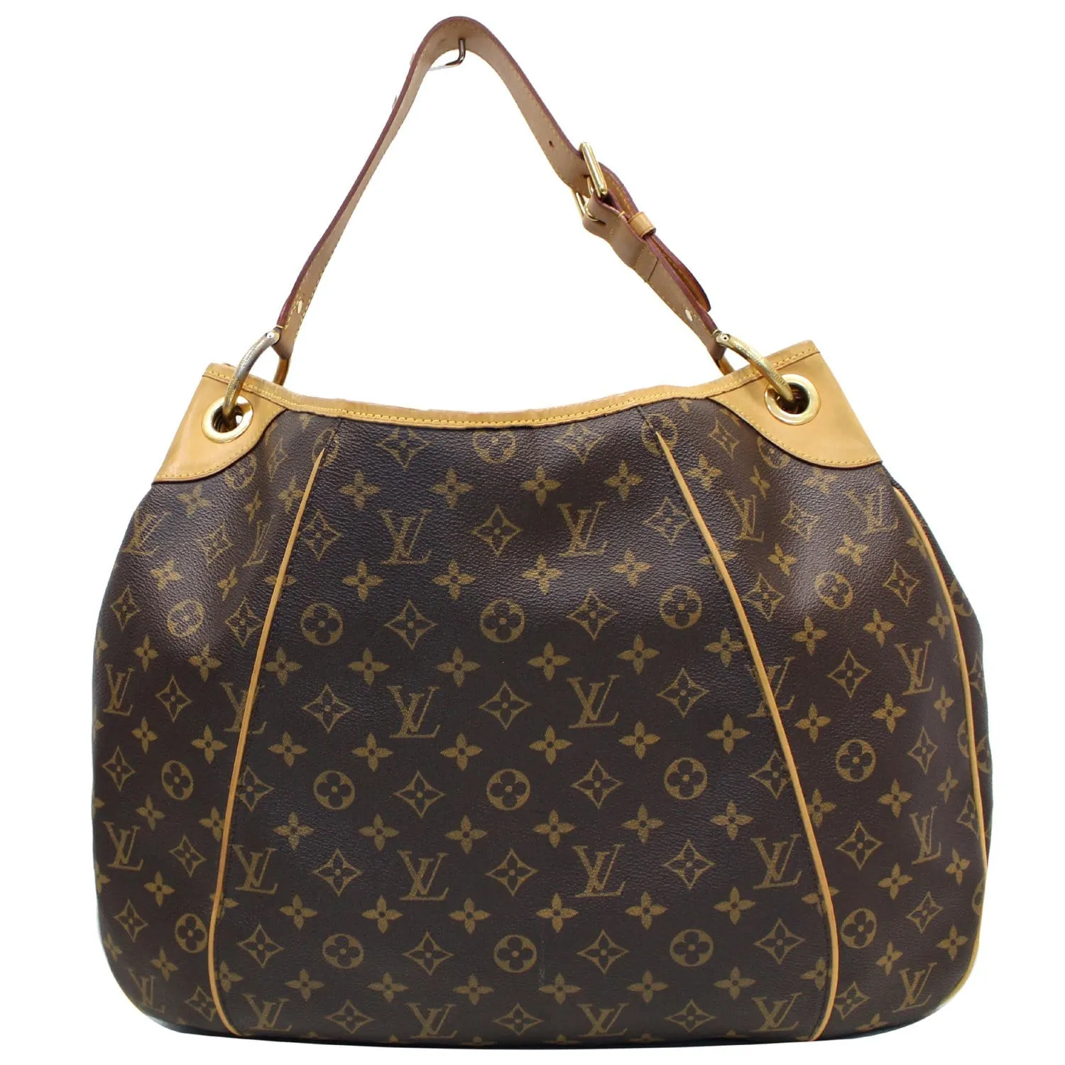 LOUIS VUITTON Galliera GM Monogram Canvas Shoulder Bag Brown
