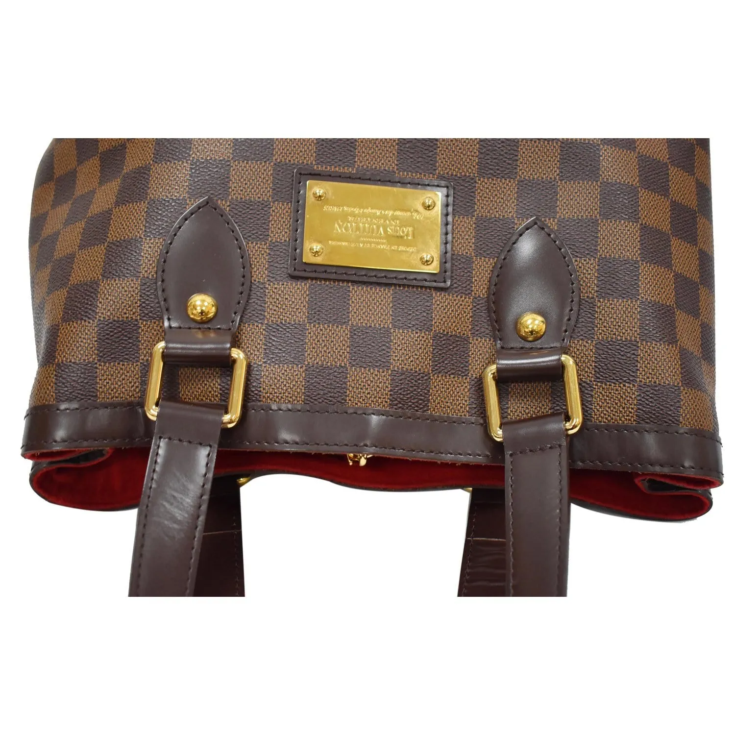 LOUIS VUITTON Hampstead PM Damier Ebene Shoulder Bag Brown