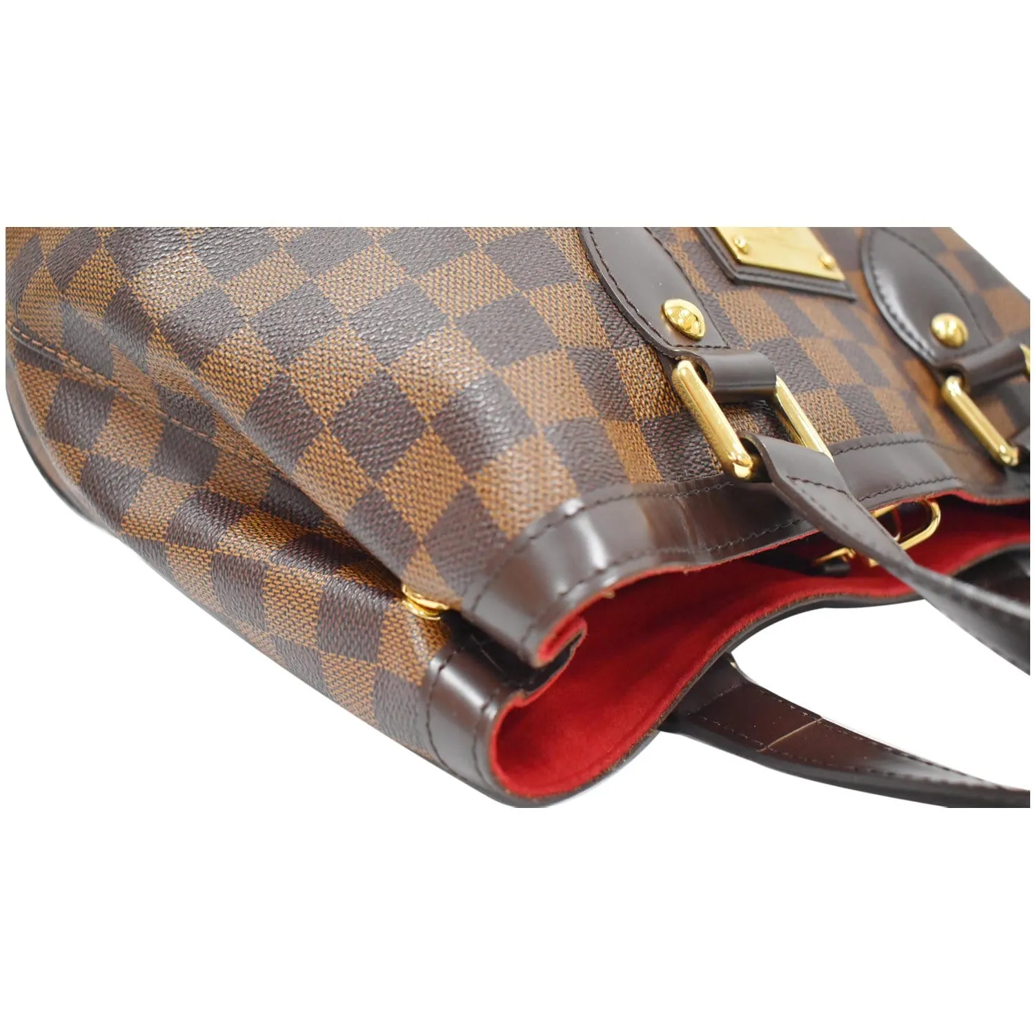 LOUIS VUITTON Hampstead PM Damier Ebene Shoulder Bag Brown