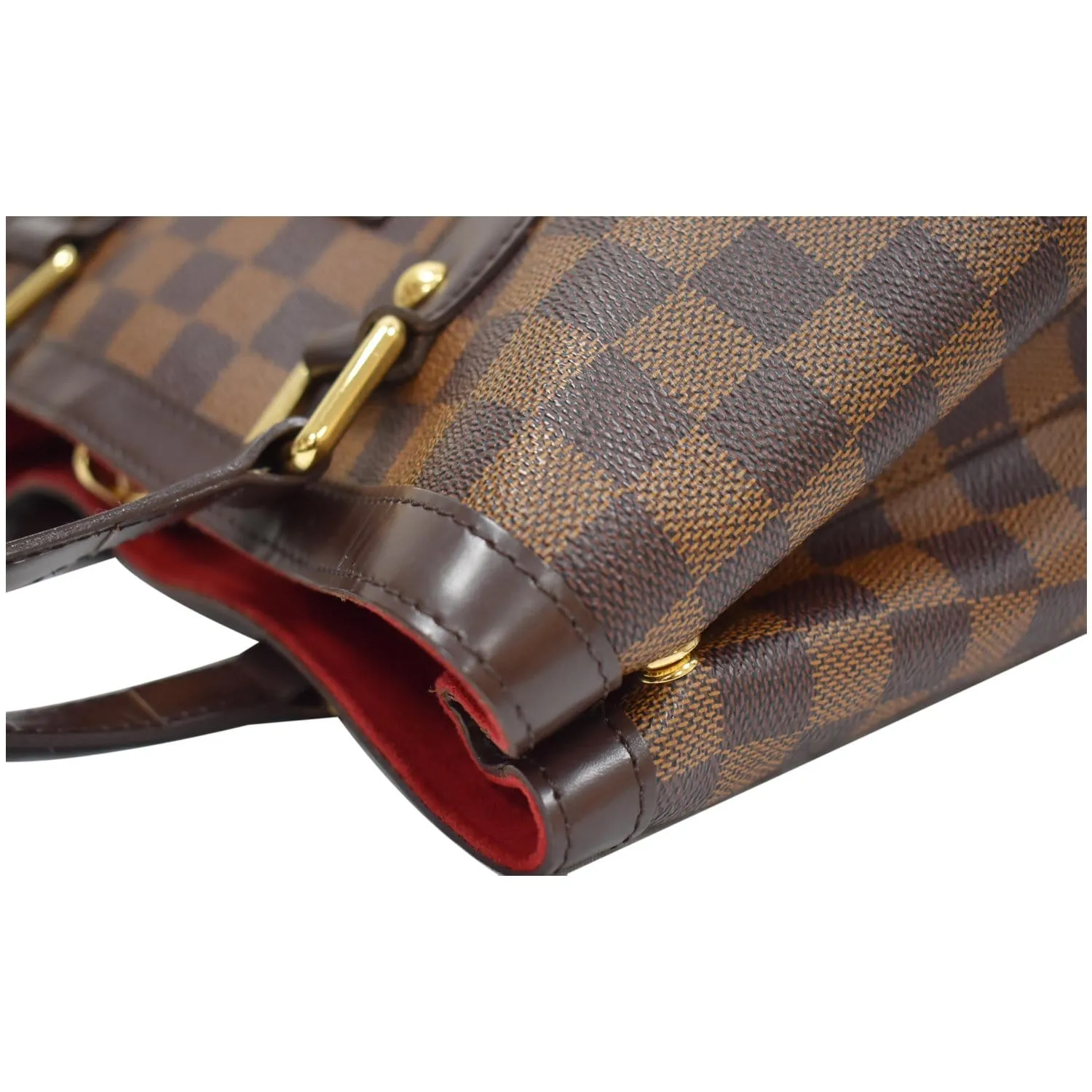 LOUIS VUITTON Hampstead PM Damier Ebene Shoulder Bag Brown
