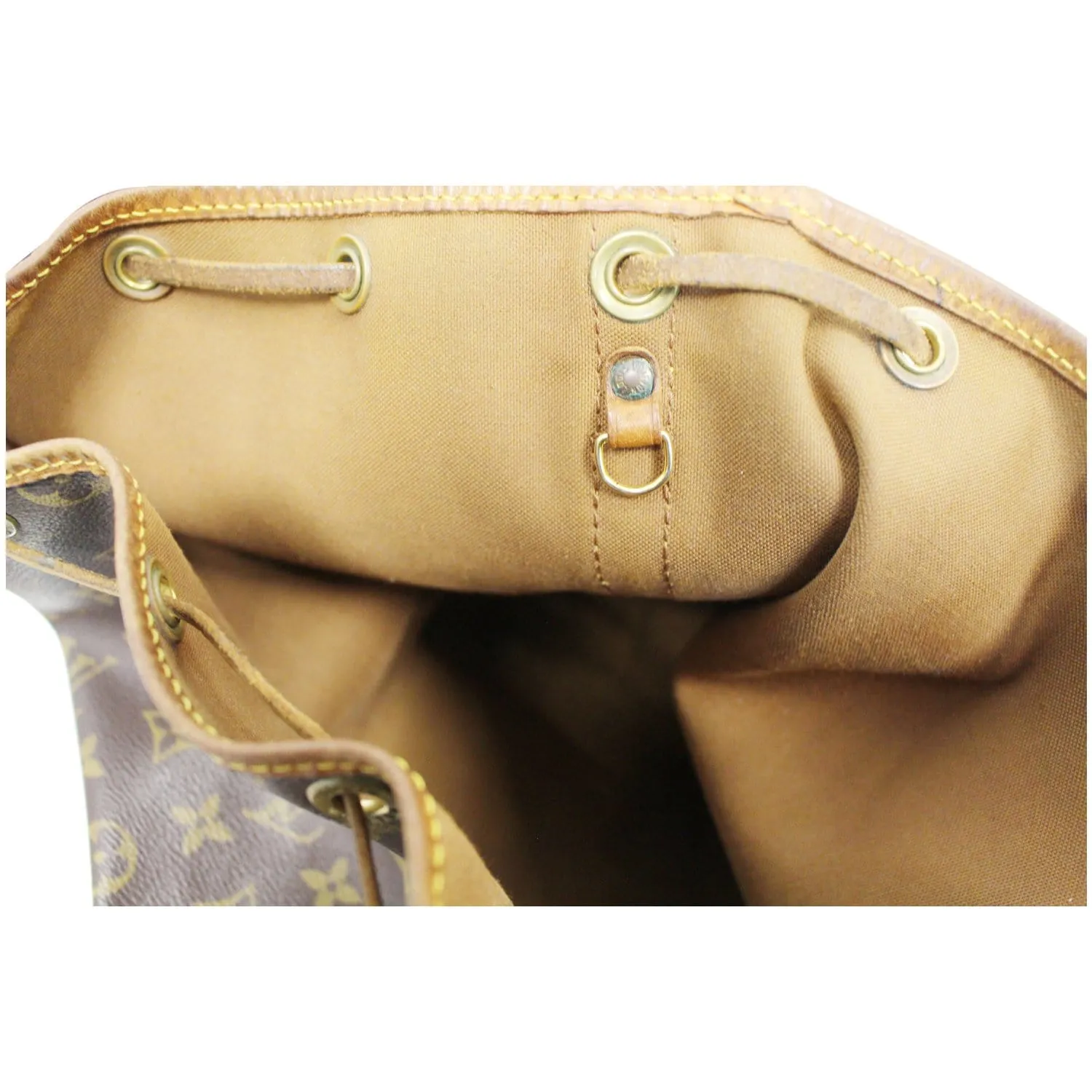LOUIS VUITTON Large Noe Monogram Canvas Shoulder Bag Brown