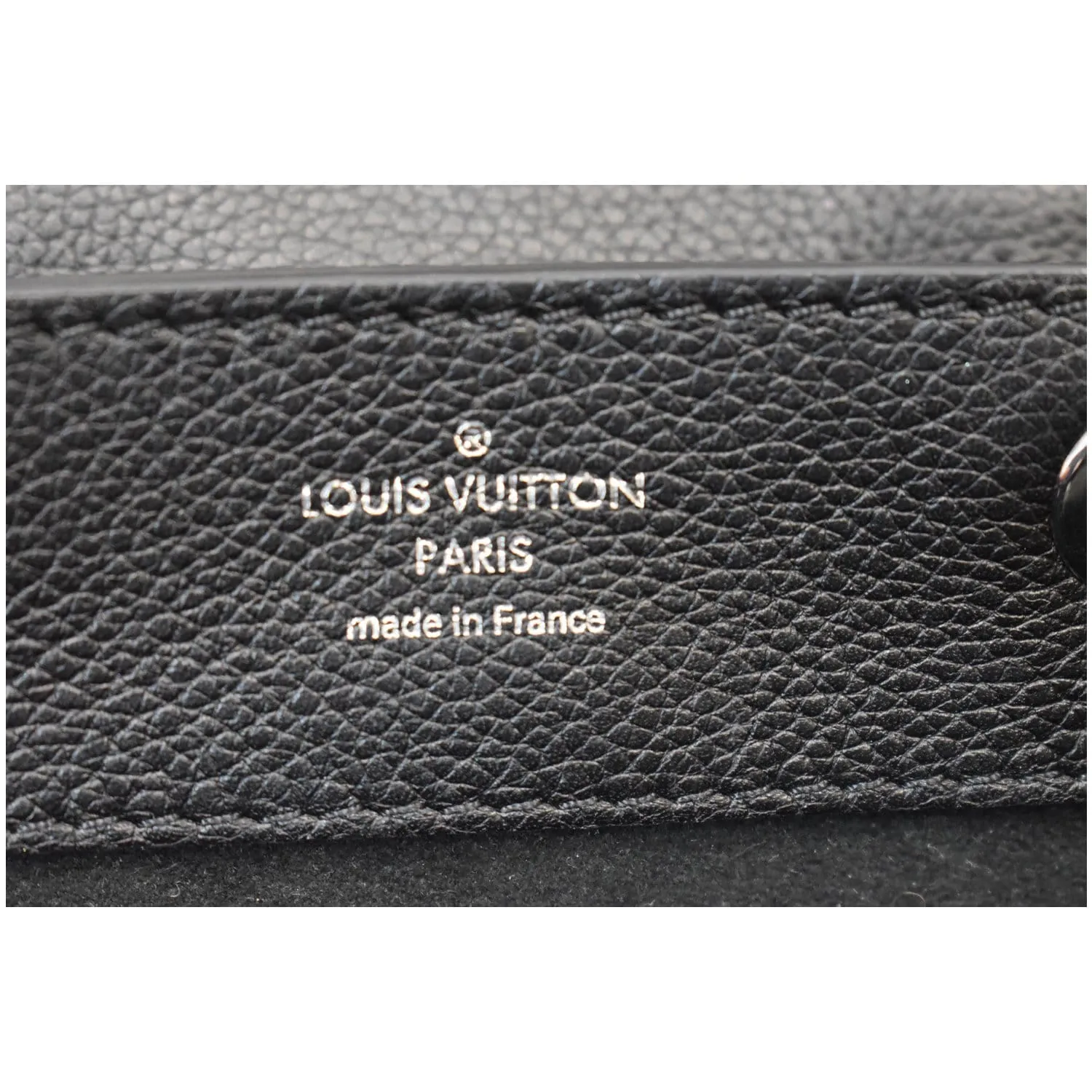 LOUIS VUITTON Lockme Calfskin Leather Backpack Bag Black