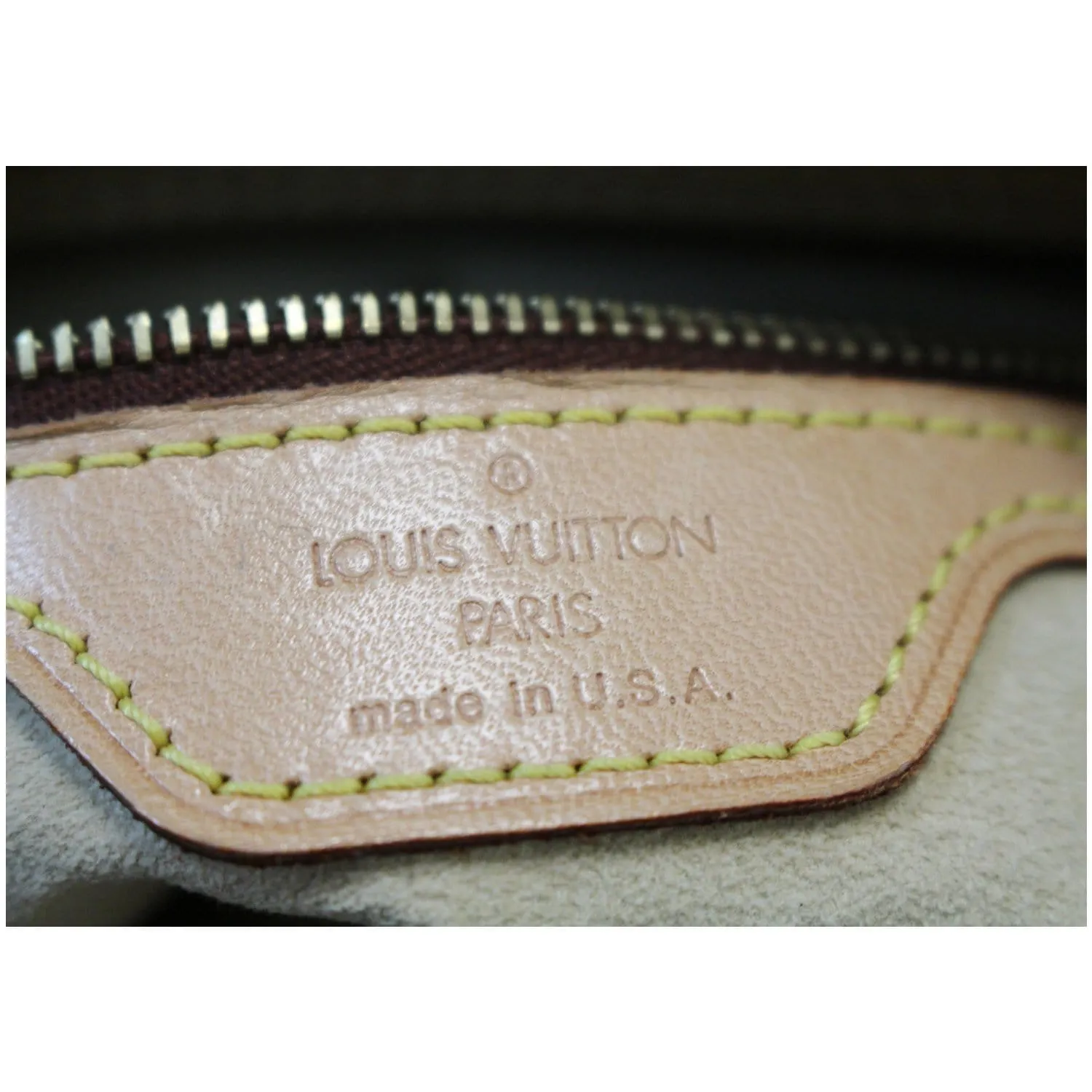 LOUIS VUITTON Looping MM Monogram Canvas Shoulder Bag Brown