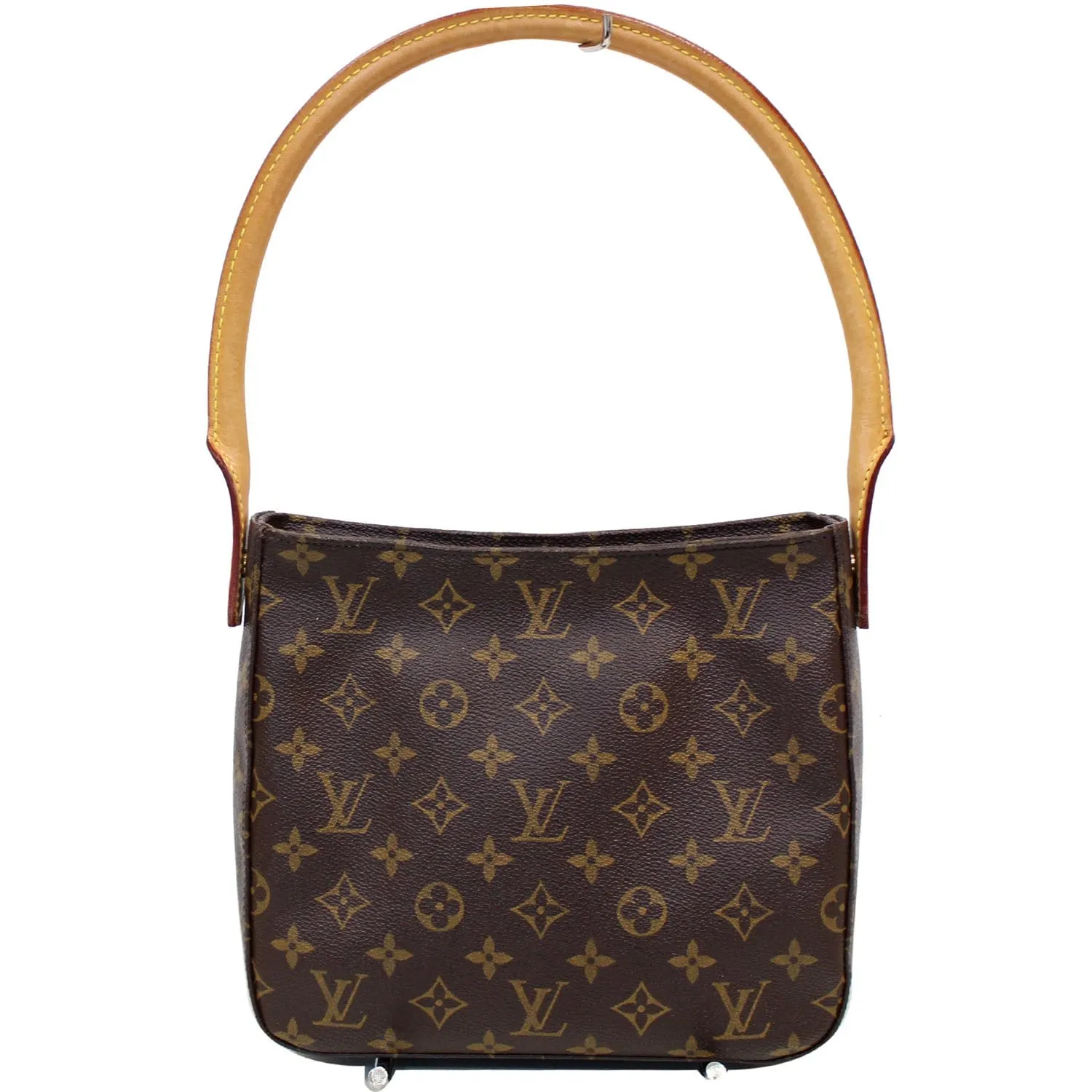 LOUIS VUITTON Looping MM Monogram Canvas Shoulder Bag Brown